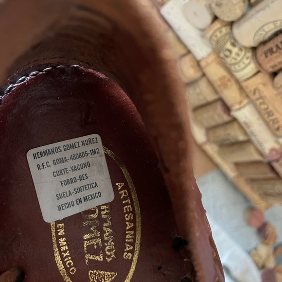 Brown Leather Men's Sandals - Picture 6 of 6